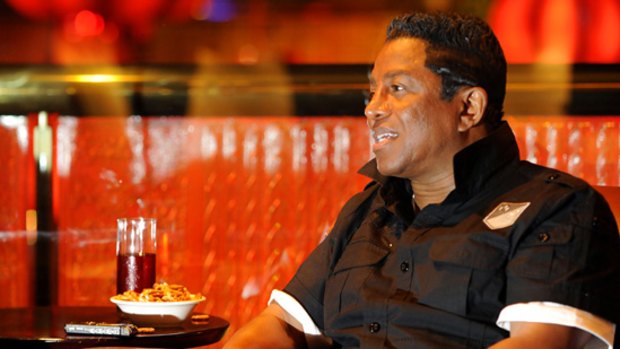 Jermaine Jackson in town to promote <i>The Jacksons: A Family Dynasty</i>.