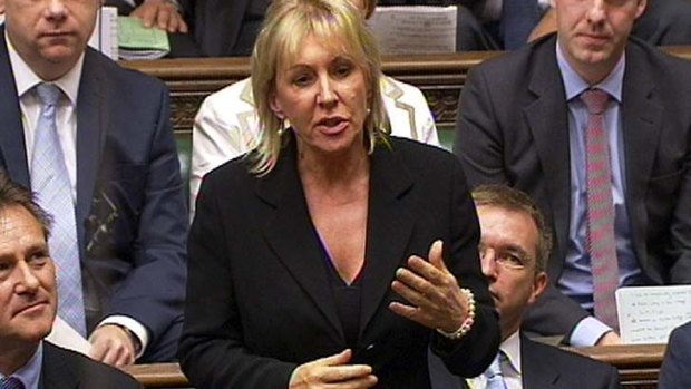 Voted out of the jungle ... Conservative British MP Nadine Dorries.