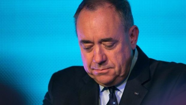 First Minister Alex Salmond concedes defeat.