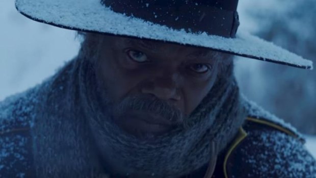 Samuel L. Jackson ... The Bounty Hunter in Quentin Tarantino's<i>The Hateful Eight</i>.