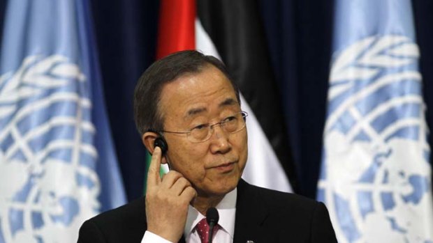 "All Israeli settlements are contrary to international law" ... U.N. Secretary-General Ban Ki-moon.
