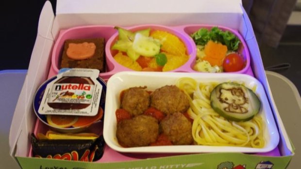 The Hello Kitty inflight meal on board Eva Air.
