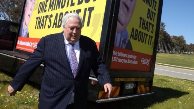 Clive Palmer has clashed again with his Tasmanian senator Jacqui Lambie.