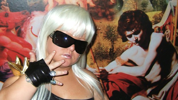 Homage to a pop star ...  Lady Gaga impersonator Ammie Markus at the Supper Club.