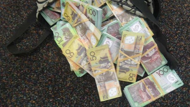 Counterfeit cash: police seized a fotune in false notes.