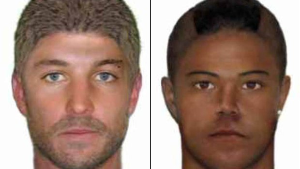 One of the men in the Lathlain attack is described as 19 to 21-years-old, about 183cm tall, with a medium build.  He had short blond hair and blue or green eyes, with full facial hair. The other is described as 17 to 19-years-old, with a dark brown complexion, about 165cm tall, with a slim build.  He had brown eyes and brown hair, shaved on the sides and short on the top, but with a long mullet down the back.
