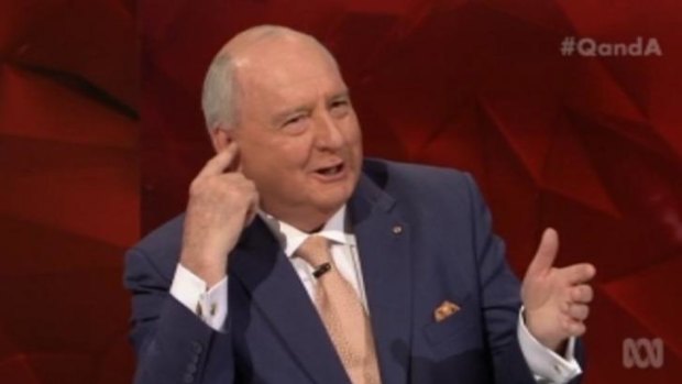 'I won't allow politicians on the program to talk nonsense without interrupting them and pointing out to them' ... Radio host Alan Jones.