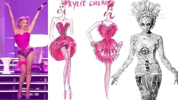 Mutual attraction: Superstar Kylie Minogue and designs by the legendary Jean Paul Gaultier.