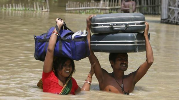 Floods have claimed more than 200 Indian lives.