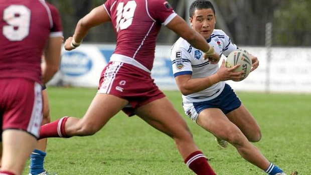 Jamil Hopoate playing for NSW Combined Catholic Colleges in 2011.