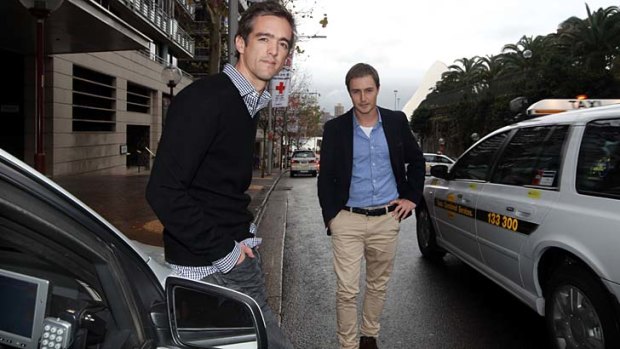Ned Moorfield and Andrew Campbell's goCatch taxi booking app has received millions in investment funding.
