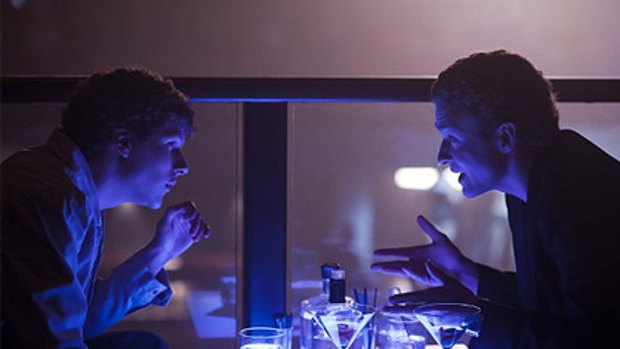 Revelation ... Justin Timberlake, right, in The Social Network, a movie based on Facebook, MySpace's rival.