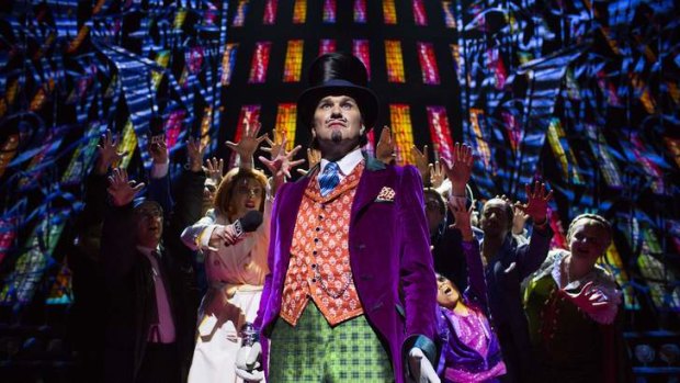 Douglas Hodge as Willy Wonka during a performance of the <i>Charlie And The Chocolate Factory</i>. A musical reinterpretation by Oscar-winning director Sam Mendes.
