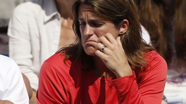 Unimpressed: Murray's new coach Amelie Mauresmo.