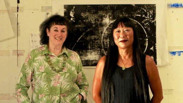 NAVA executive director Tamara Winikoff and Sydney artist Lindy Lee, who is a champion of the national visual arts agenda.