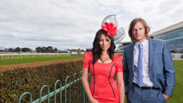 Former Perth hottie Jessica Gomes and former face of Polo Ralph Lauren, David Genat, will turn fashion judges at the Caufield Guineas Day on Saturday.