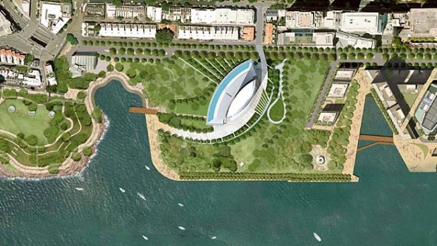 Taking a punt &#8230; an artist's impression of James Packer's hotel-casino proposed for Barangaroo.