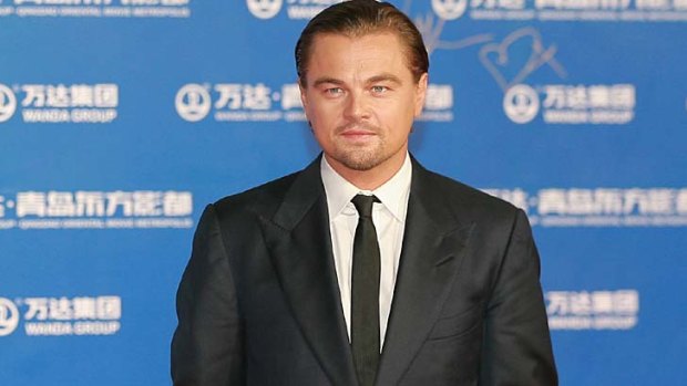Movie star: Leonardo DiCaprio in Qingdao.