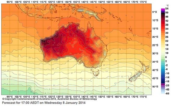 Heatwave: Australia's record of 50.7 degrees may be challenged by Emu Creek.