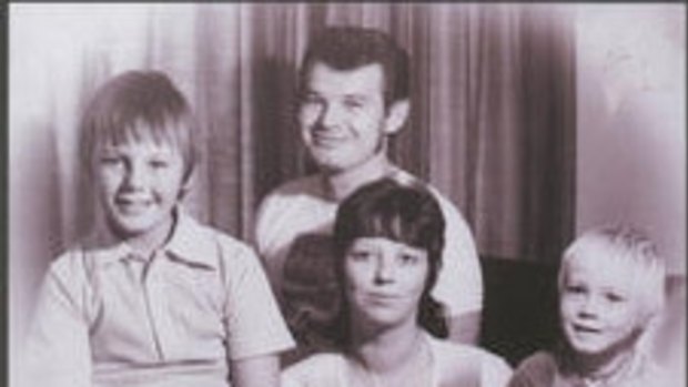 Carl Williams as a boy and with his family, parents, George and Barbara and his brother Shane who later died. 