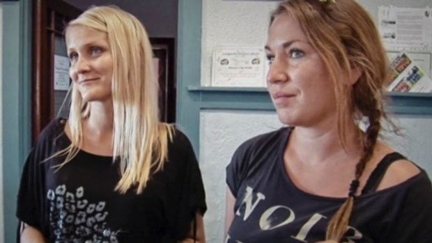Lina and Steph, the two Finnish backpackers followed in <i>Hotel Coolgardie</I>. 