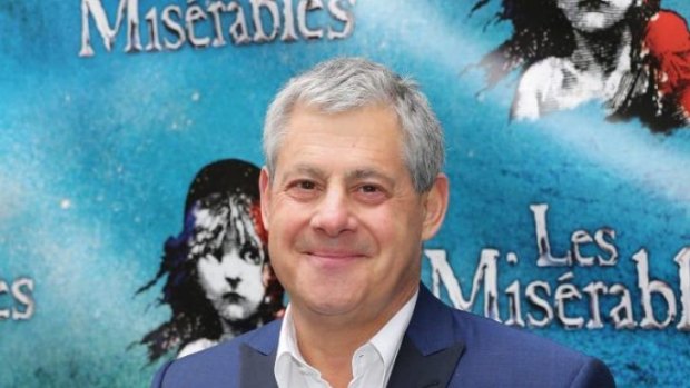 <i>Les Miserables</i> producer Cameron Mackintosh at the opening of the 25th anniversary production on Broadway.