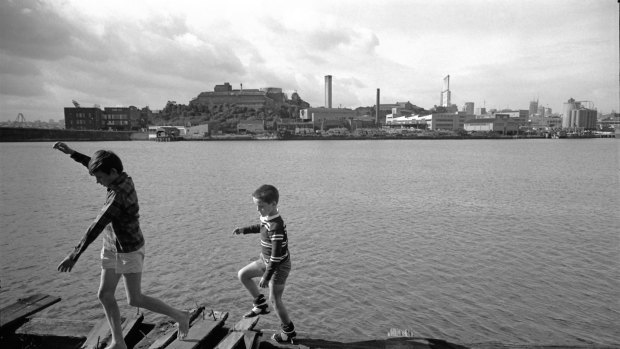 Boys playing in Balmain, Sydney, 1967.