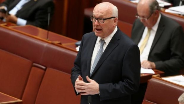 Arts Minister George Brandis in the Senate last week.