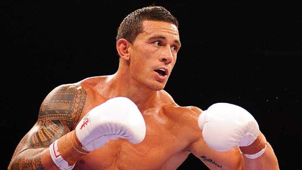 Sonny Bill Williams in the ring earlier this year.