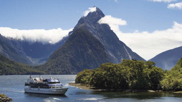 An eerie and great beauty: the best-known of the sounds, Milford Sound.