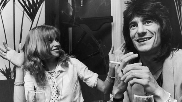 Hedonistic lifestyle ... Jo and Ronnie Wood.