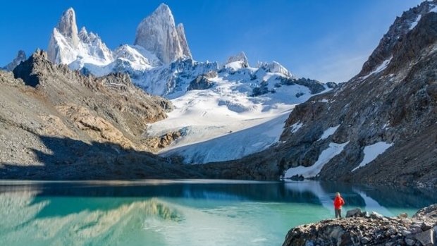 Admire the spectacular FitzRoy peaks while in Chile.