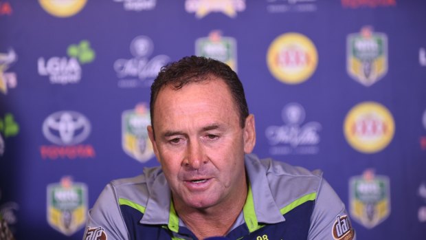 The Raiders board would consider letting Ricky Stuart coach the Blues, but are mindful of getting "back on track" in 2018.