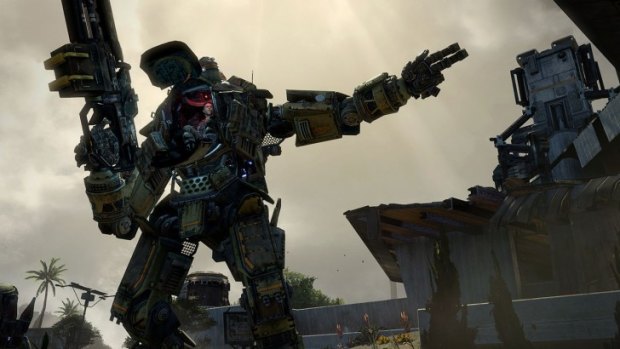 Titanfall is a fast-paced mix of nimble infantry versus two-storey tall battle robots.