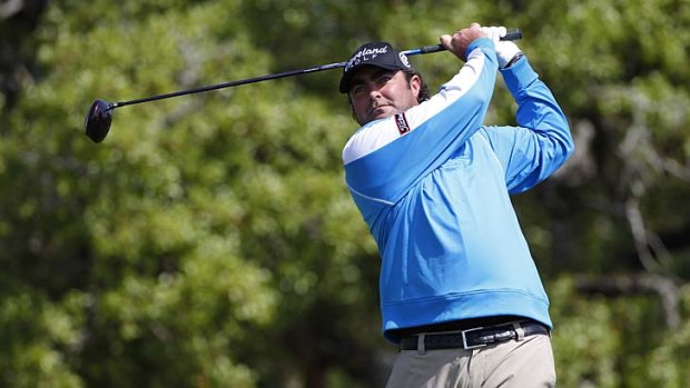Steven Bowditch at the second hole during the third round of the Valero Texas Open on Saturday.