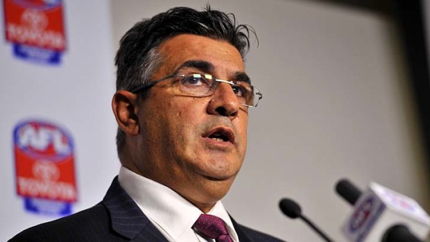 It was a rough ending to 2013 for AFL CEO Andrew Demetriou.