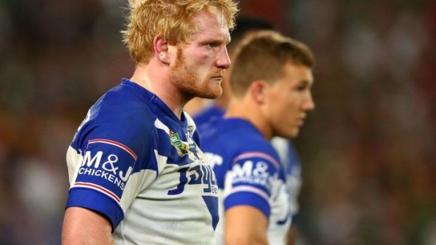 Hard to take: James Graham feels the pain of a grand final loss.