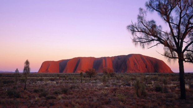 Outback icon ... Uluru at sunrise.