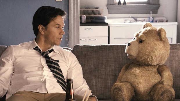 A scene from <i>Ted</i>, starring Mark Wahlberg.