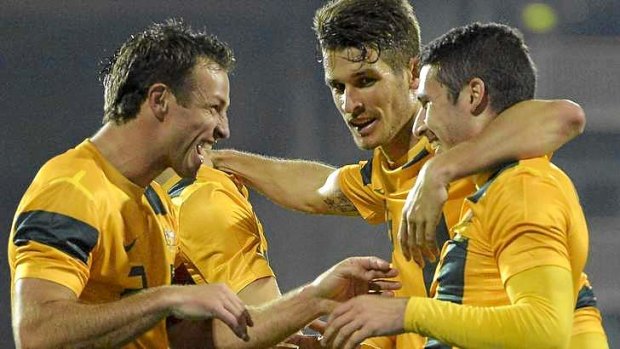 Reprieve: Lucas Neill is set to be named in Ange Postecoglou's squad.