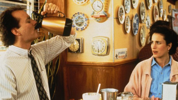 Repeat after me: Bill Murray and Andie MacDowell in <i>Groundhog Day</i>.