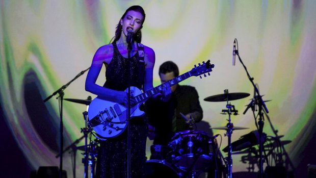 Chrysta Bell performs at Hobart's Dark Mofo.