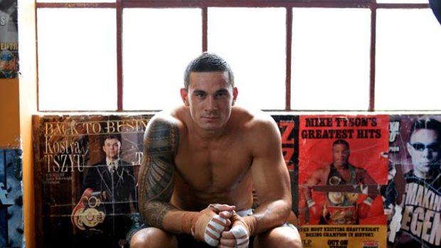 Ready ... Sonny Bill Williams at the Tony Mundine gym in Redfern this month. He is the headline act for his heavyweight clash on the Gold Coast tonight.