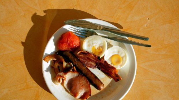breakfast . 030410 AFR pic by Tanya Lake
generic cooked bacon and eggs food health diet cholesterol ...***FDCTRANSFER***