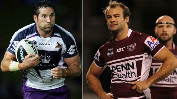 Melbourne prop Bryan Norrie and Sea Eagles fullback Brett Stewart. They will be desperate to avoid any further slip-ups during the finals.