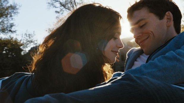 Lily Collins and Sam Claflin in <i>Love, Rosie</i>.