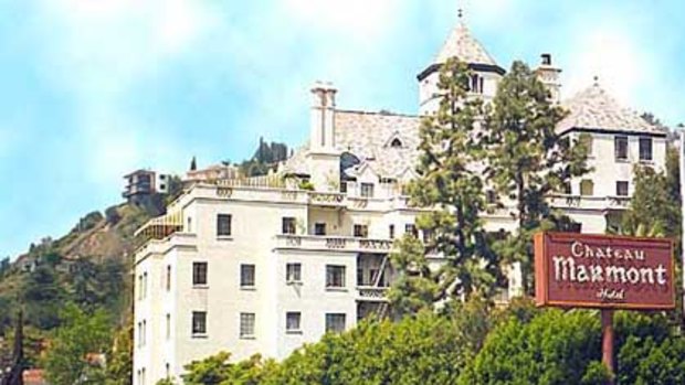 The Chateau Marmont hotel in Hollywood, California.