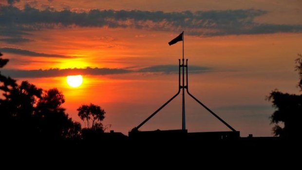 Security has been beefed up at Parliament House after terror raids in Sydney and Brisbane