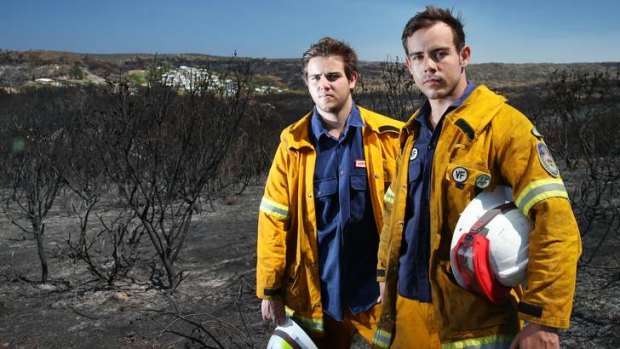 On the job: Josh and Matt Jones-Power were in the photo that went viral.