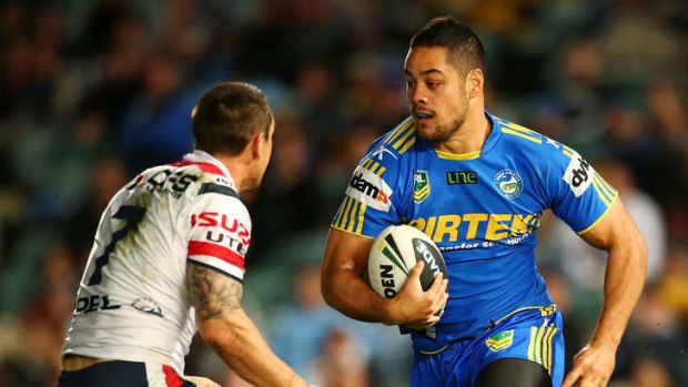 Last act: Jarryd Hayne injured his hamstring playing against the Roosters in round 13 and, though he is recovering well, coach Ricky Stuart may opt to rest him for the remainder of the season.